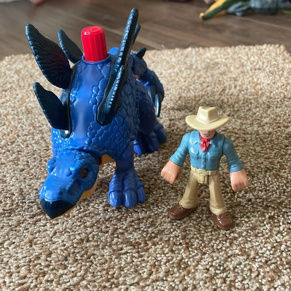 Fisher Price Imaginext Jurassic World Dinosaur Stegasaurus & Dr. Alan Gr…